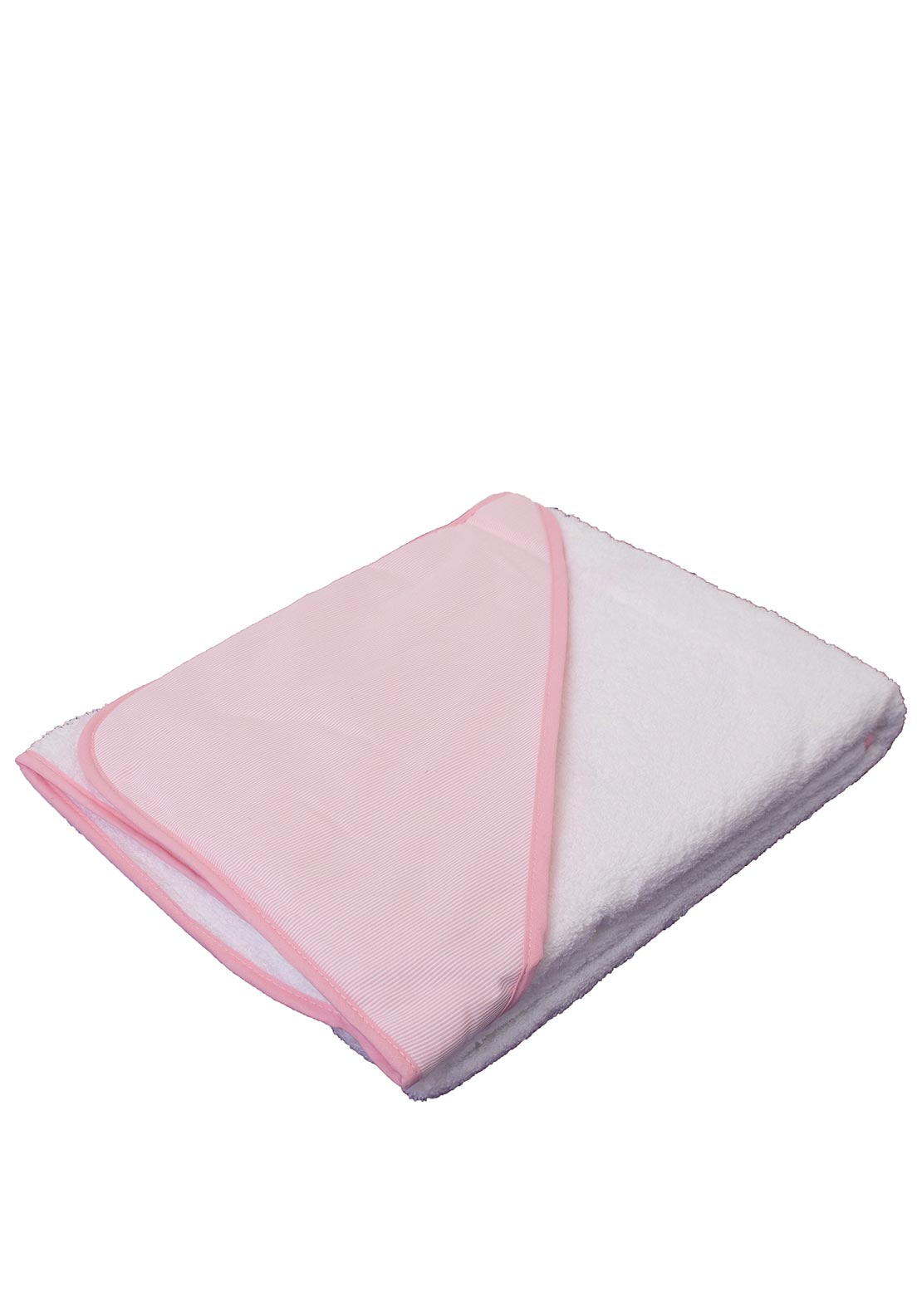 Sardon Baby Stripe Hooded Towel, Pink
