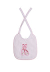 Sardon Baby Girl Ballerina Hooded Towel and Bib Set, Pink