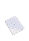 Sardon Baby Boy Dog Hooded Towel and Bib Set, Blue