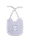 Sardon Baby Boy Dog Hooded Towel and Bib Set, Blue