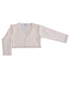 Sardon Baby Girl Bolero Knit Cardigan, Cream