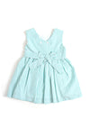 Sardon Baby Girl Stripe Sleeveless Dress, Green