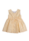Sardon Baby Girl Stripe Sleeveless Dress, Yellow