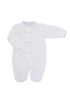 Sardon Baby Girl Polka Dot Long Sleeve Babygrow, Blue
