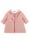 Sardon Baby Girl Knit Dress and Cardigan Set, Pink