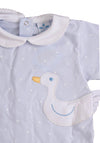 Sardon Baby Boy Duck Collar Babygrow, Blue