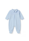 Sardon Baby Boy Long Sleeve Check Babygrow, Blue
