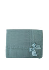 Sardon Baby Bow Knit Blanket, Green