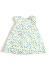 Sardon Baby Girl Floral and Bow Dress, Yellow Multi