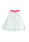 Sardon Baby Girl Floral Sleeveless Dress, Green Multi