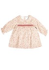 Sardon Baby Girl Floral Dress and Brief Set, Red