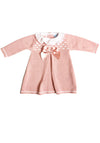 Sardon Baby Girl Knit Dress and Jacket Set, Pink