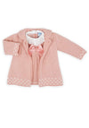Sardon Baby Girl Knit Dress and Jacket Set, Pink