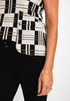 Ever Sassy Metallic Plaid Top, Multi