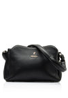 Zen Collection Faux Leather Small Satchel Bag, Black