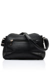 Zen Collection Faux Leather Small Satchel Bag, Black