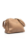 Zen Collection Faux Leather Small Satchel Bag, Warm Taupe