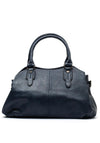 Zen Collection Pebbled Satchel Grab Bag, Navy