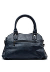 Zen Collection Pebbled Satchel Grab Bag, Navy