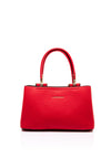 Zen Collection Pebbled Faux Leather Mini Grab Bag, Red