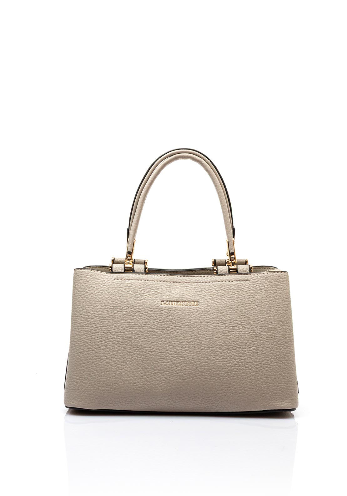 Zen Collection Pebbled Faux Leather Mini Grab Bag, Taupe