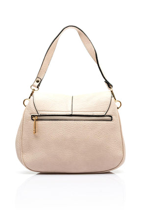 Zen Collection Flap Over Saddle Bag, Cream