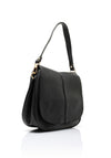 Zen Collection Flap Over Saddle Bag, Black