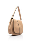 Zen Collection Flap Over Saddle Bag, Beige