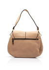 Zen Collection Flap Over Saddle Bag, Beige