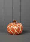 CERAMIC PUMPKIN 10.5CM