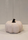 COTTON WHITE MEDIUM CERAMIC PUMPKIN