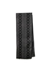 Serafina Collection Mens Patterned Scarf, Black and Grey