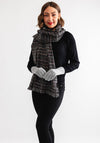 Serafina Collection Scarf and Glove Gift Set, Black