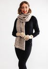 Serafina Collection Scarf and Glove Gift Set, Beige