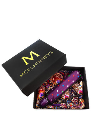 Serafina Mother’s Day Scarf and Umbrella Gift Box, Purple