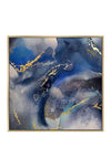 Scatter Box Flux 11 Framed Art, Blue Multi & Gold