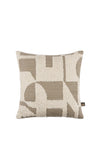 Scatter Box Lila 43x43cm Patterned Cushion, Cream