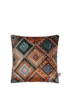 Scatter Box Rio Geo Print Cushion 43x43cm, Teal/Orange
