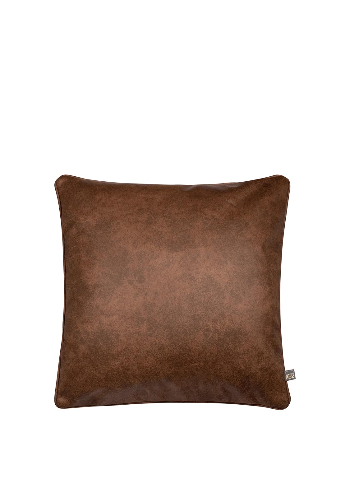 Scatterbox Nanouk Faux Leather 43x43cm Cushion, Brown