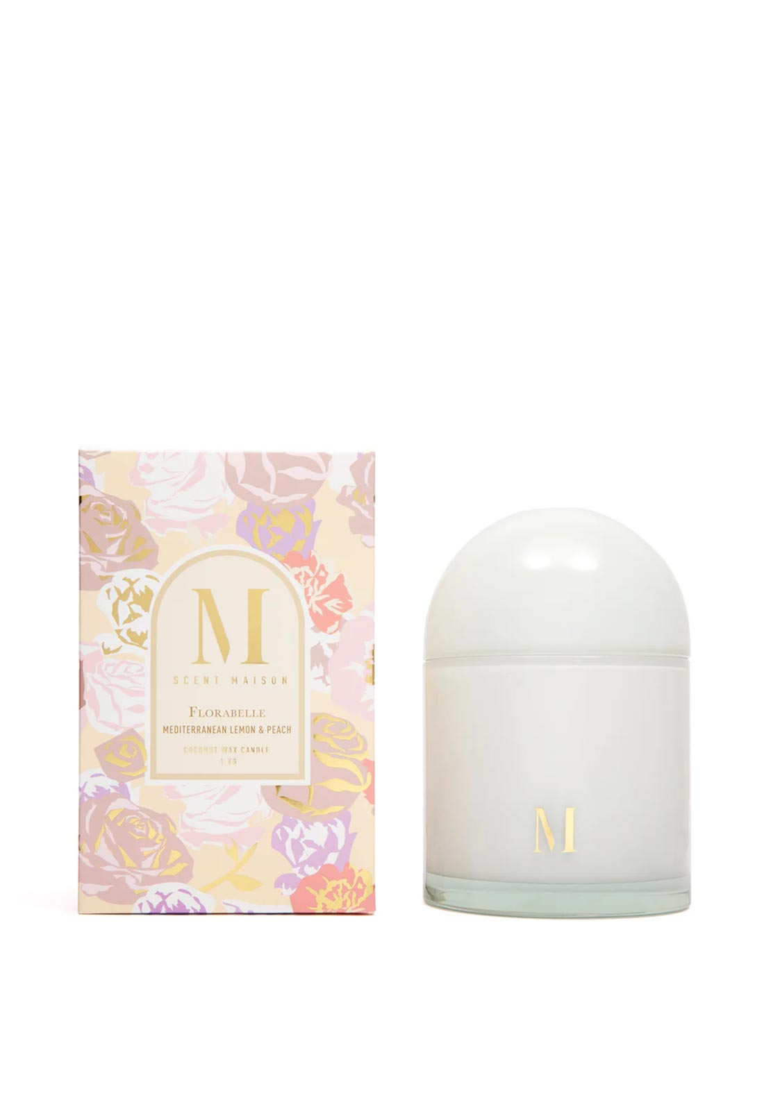 Scent Maison Florabelle Mediterranean Lemon & Peach 1kg Candle