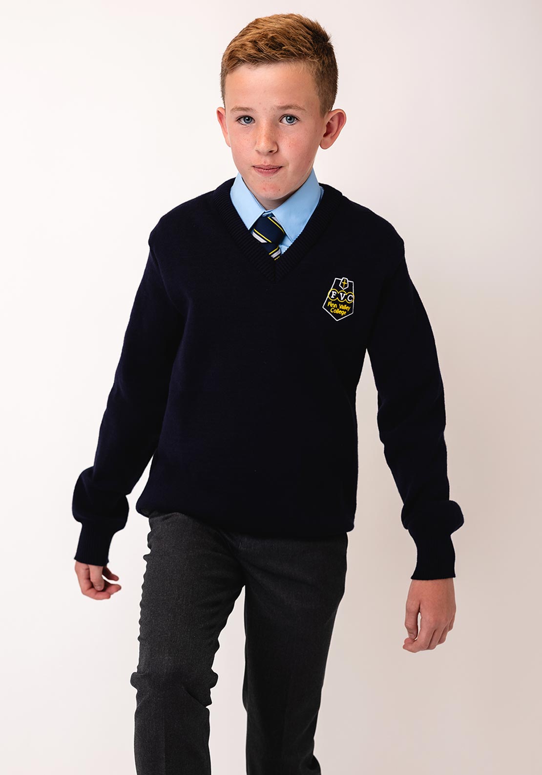 Deer Park Finn Valley College School Jumper, Navy
