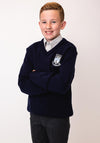 Deele College Jumper with Crest, Navy