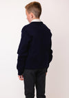 Deele College Jumper with Crest, Navy