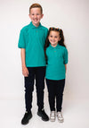 Short Sleeve Polo Shirt, Jade