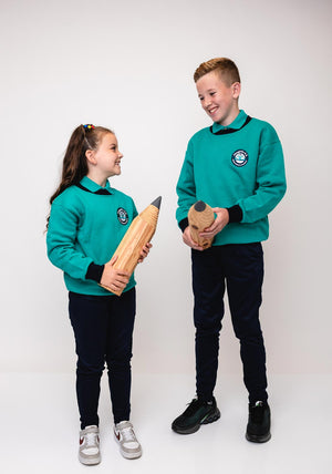 Hunter Cloughfin National School Jumper, Jade