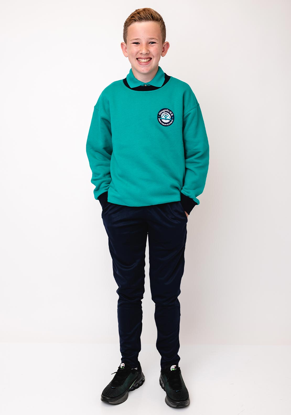 Hunter Cloughfin National School Jumper, Jade