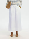 Selected Femme Blair Midi Skirt, White