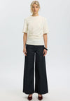 Selected Femme Woline Ruched T-Shirt, Off White