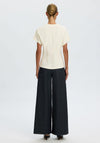Selected Femme Era Basic Oversized T-Shirt, Cream
