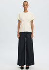 Selected Femme Era Basic Oversized T-Shirt, Cream